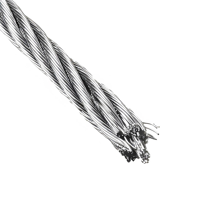 Stainless Steel Cable Wire Rope 7x19 Heavy Duty Steel Wire Rope for Industrial and Marine Applications