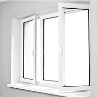 Ventanas Abatibles Modernas con Marco de Aleación de Aluminio y Rejillas de Acero Inoxidable