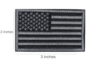 <span class=keywords><strong>Patch</strong></span> drapeau américain entièrement brodé avec boucle <span class=keywords><strong>et</strong></span> crochet - Product Image 2