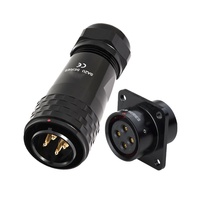 Connecteur circulaire métallique d'aviation SA20 5 broches, prise mâle étanche IP68, alimentation, automobile, prise électrique industrielle