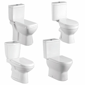 Sairi Design moderne une pièce en céramique placard à eau toilette Bidet 300mm Siphonic S-Trap prix de gros pour le Koweït Jordanie - Product Image 4