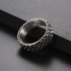 Cincin pasangan Hip Hop baja Titanium, perhiasan cincin <span class=keywords><strong>Punk</strong></span> Vintage Chunky, cincin pasangan, baja Titanium, <span class=keywords><strong>Retro</strong></span> pribadi - Product Image 4