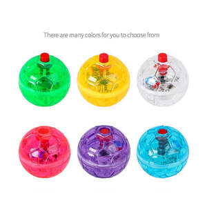 Juguete Interactivo Educativo para Gatos, Pelota LED Intermitente, de Plástico Ecológico Transparente, con Destello Automático - Product Image 2