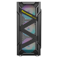 Boîtier PC de bureau Mid-Tower Gamer ATX avec verre trempé noir blanc Micro-ITX boîtier d'ordinateur de bureau armoire pour les jeux
