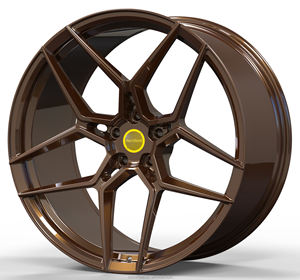 Rines de Aleación Star Wheel Forjados en Bronce Satinado Negro, Personalizados de 18-22 Pulgadas para <span class=keywords><strong>Ford</strong></span> Mustang SVE GT350 <span class=keywords><strong>GT500</strong></span> S550, Nuevos - Product Image 1