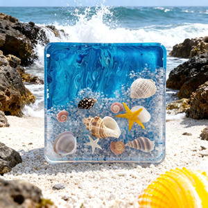 Биологический образец эхинодерма из смолы Бенджи, астероидный морской обитатель, коллекционный сувенир, украшение, декоративный элемент - Product Image 1