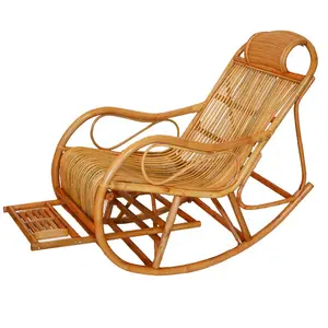 Chaise de relaxation d'intérieur, chaise à bascule en rotin, rotin, osier, vente en gros