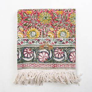 ผ้าห่มคริลิคทำด้วยมือพิมพ์ลายดอกไม้ปรับแต่งได้เทคนิคทอคุณภาพสูงสำหรับรูปแบบงานเทศกาลสินค้าใหม่หรูหรา - Product Image 4