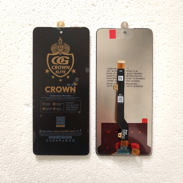 Wholesale Crown LCD Screen Display for Samsung Infinix X6831 X6711 Ki7 HOT30 X6838 X6832 KJ8 X6836 Tecno Itel Mobile Phone LCDs