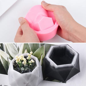 Moule pour vase de plantation succulente en gros pots de fleurs moules en résine de silicone bougie pour <span class=keywords><strong>cendrier</strong></span> en béton et argile - Product Image 3