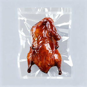<span class=keywords><strong>Sac</strong></span> sous vide transparent en nylon PE imprimé sur mesure par sérigraphie pour l'emballage de <span class=keywords><strong>viande</strong></span>, de poisson et de noix surgelés en détail - Product Image 1