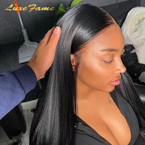 Luxefame Frontal Glueless Full Hd Lace Wig Hd Virgin Raw Indian Human Hair Lace Front Wig Unprocessed Full Lace Human Hair Wig