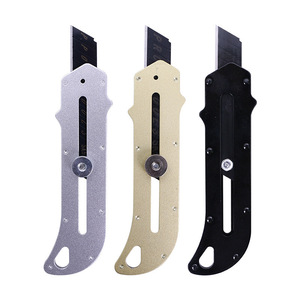 Utility Knife Stainless Steel 145mm Heavy Duty Industrial Grade Box Cutter Wallpaper Cutter Black - Product Image 4