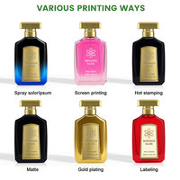 Conception unique Vide En Gros Fine Brume De Luxe 3.4Fl.oz 100ml Bouteille De Parfum En Verre avec Golden Top