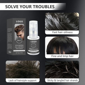Poudre capillaire volumisante et matifiante pour hommes, vente en gros usine, pour un fini naturel et des cheveux plus volumineux. - Product Image 4