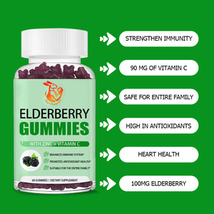 Gomitas Premium de Saúco con Citrato de Zinc y Vitamina C (Sambucus nigra) para el Apoyo Inmunológico y Antioxidante Familiar - Product Image 5