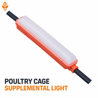 Lampe d'élevage avicole étanche IP67 1,8W avec boîtier scellé pour poulaillers humides et poussiéreux et systèmes de cages avicoles à plusieurs niveaux