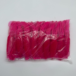 Señuelo de Pesca de Calamar Suave de PVC Rosa Luminoso de 23 cm para Pesca de Salmón en Kayak, Pesca de Grandes Peces en Alta Mar, sin Anzuelos - Product Image 2