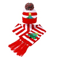 Vente chaude Coffret Cadeau De Noël Tricoté Festival Chapeau D'hiver Enfants Écharpe Chaude Accessoires De Fête De Mode Chapeaux Chauds