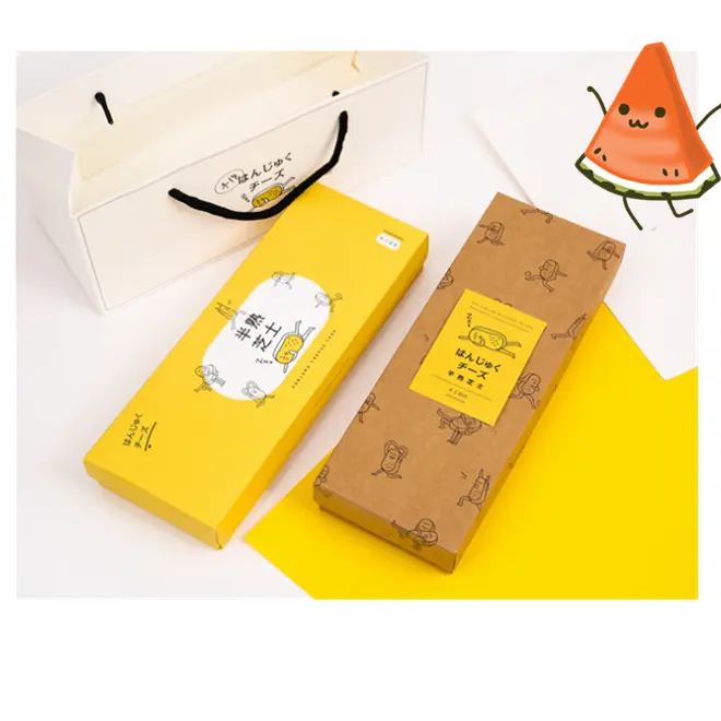 半熟チーズ包装袋ベーキングケーキボックスカスタムナットビスケットケーキベーカリードーナツ紙包装箱