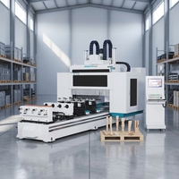 Machine de tournage et de fraisage CNC automatique multifonction OEM ODM 5 axes 50KW à rotation 360° de haute précision pour le travail du bois