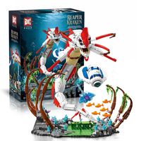 Set de Bloques de Construcción, 1355 Piezas, Modelo de Monstruo Marino Kraken, Kit Educativo STEM para Niños y Adultos, Regalo al por Mayor