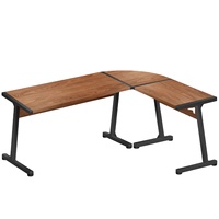 Bureau d'ordinateur en bois en forme de L extensible, vente en gros d'usine, avec couleur personnalisable, design ergonomique pour le bureau à domicile et le gaming