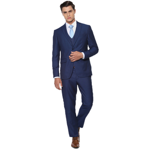 Traje de Hombre de Lujo para Negocios, Poliéster/Algodón, Corte Entallado, Ropa Formal Cómoda, Alta Calidad, Profesional, de Oficina, Cierre de un Botón - Product Image 1