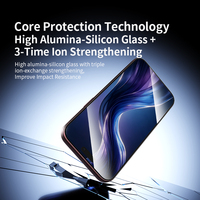 Kaca Tempered Anti-Intip untuk 18 Pro Max Ultra Tipis Kaca Silikon Alumina Tinggi Tahan Gores Cakupan Penuh