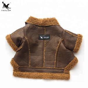 Sonbahar ve kış sevimli katı desen PU deri Pet ceket köpekler için siyah cadılar bayramı ve şükran için - Product Image 5