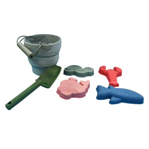 Set da Spiaggia Premium per Bambini OEM & ODM con Secchiello in Silicone, Primi Giocattoli da Spiaggia e Sabbia Personalizzati - Product Image 1