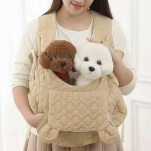 Free Sample outdoor soft warm front chest Durable Large Portable Foldable Quilted <b>Pet</b> Dog <b>Carrier</b> <b>Backpack</b> - Product Image 1