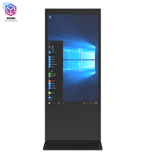 ZEMSO Double Sided Touch Kiosk 4K <strong>Totem</strong> LCD Digital Signage Advertising Dual Screens Indoor Floor Standing Display - Product Image 4