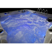 Caisheng Offres Spéciales 6 Personnes Baignoire De Luxe Tourbillons En Gros Spa pour Extérieur Jacuzzi Bain À Remous Avec Lumières Fontaines.