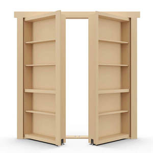 Estantería Interior Invisible Habitación Secreta Estantes de libros de madera maciza Puerta Estantería oculta Puerta Murphy Puertas ocultas - Product Image 5