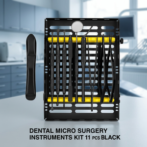 Kit d'instruments de microchirurgie dentaire 11 pièces noir OEM Manuel Power XELTECH SURGICAL XS-ATF-01 - Product Image 3