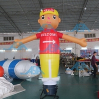Modèle personnalisé imprimé Air Dancer Gonflable Wavy Man Sky Dancer Air Man Inflatables pour la publicité