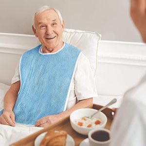 Bavoirs réutilisables en tissu éponge personnalisés pour adultes, hommes, femmes, personnes âgées, personnes handicapées, maisons de retraite, protections de vêtements pour la nourriture, tabliers - Product Image 4