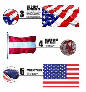 Drapeau AZ <span class=keywords><strong>Maurice</strong></span>, guirlande de 6 m avec 20 drapeaux, polyester léger, rectangulaire 21x15 cm, pour réunions de famille/fêtes - Product Image 5