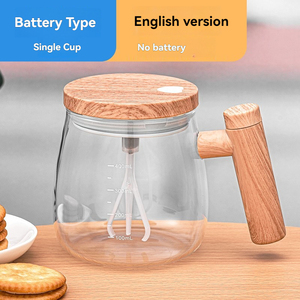 Vaso de vidrio para café, café instantáneo automático, leche, leche de soja, vaso de vidrio para oficina con tapa - Product Image 5