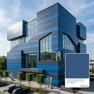 Panel Compuesto de Aluminio ACP de 4mm-6mm para Revestimiento Exterior de Edificios de Oficinas, Revestimiento de Paredes Exteriores Modernas - Product Image 1