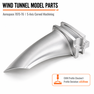 Cuchilla de acero inoxidable mecanizada por CNC personalizada 5 para modelo de aeronave, túnel de viento para detector con electroerosión por hilo - Product Image 1