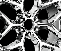 Jantes forgées chromées sur mesure à rayons creux et déport profond en alliage, 20, 22, 24 pouces, pour tuning de pick-up et SUV américains