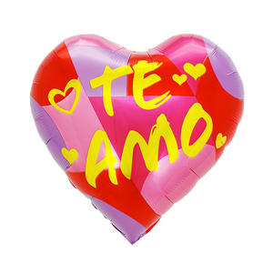 Globo de helio de película de aluminio cuadrado redondo con corazón de <span class=keywords><strong>amor</strong></span> para <span class=keywords><strong>el</strong></span> Día de San Valentín español de 18 pulgadas al por mayor para decoración de bodas - Product Image 6
