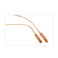 Dernières lunettes optiques en titane pur tendance monture or rose revêtement de couleur IP jante complète forme de coeur conception classique légère