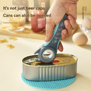 Apriscatole in plastica in acciaio inossidabile per anziani malati di artrite piccolo strumento da cucina a mano per stringere barattoli - Product Image 1