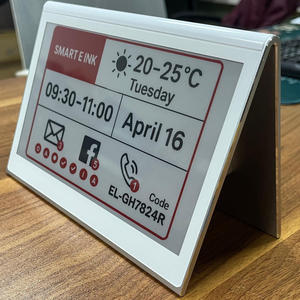 7.5 Inch Intelligent Double <b>Side</b> Smart Electronic <b>Table</b> Nameplate E-Ink Name Card Display Electronic <b>Table</b> Sign For Conference - Product Image 1