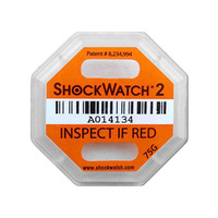 Autocollant adhésif de surveillance des chocs pour tests de chute, étiquette d'impact 50G 75G, pour équipement hospitalier et marchandises sensibles en transport