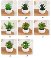 Mini bonsaï nordique simulé Haufen, plante verte en plastique durable, design simple pour la maison, plantes artificielles, verdure