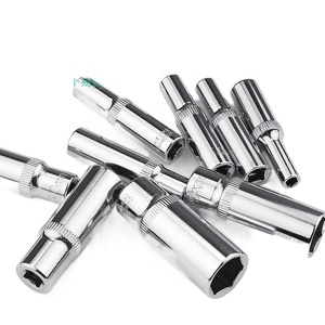 Khai Thác <span class=keywords><strong>1</strong></span>/4 <span class=keywords><strong>inch</strong></span> ổ đĩa Chrome kết thúc lục giác tác động ổ cắm thiết lập mở rộng cho hiệu quả lốp vít loại bỏ - Product Image 5